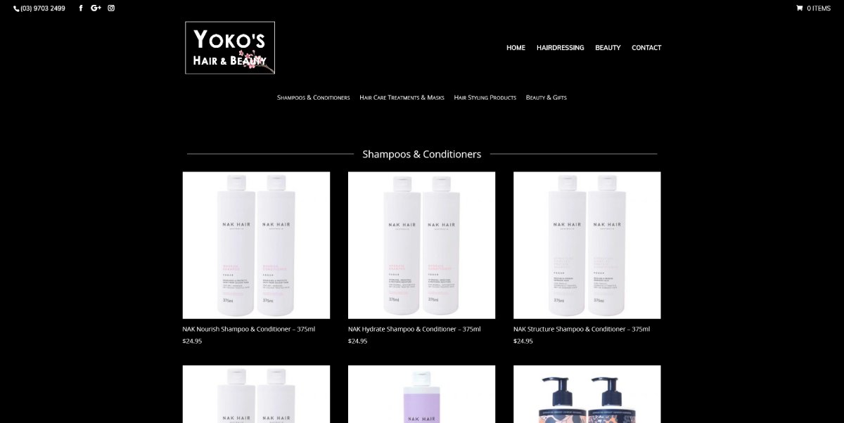 Yokos Hair and Beauty - Website Design Hallam Yokos Hair and Beauty - Website Design Hallam