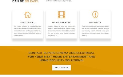 Latest Website – Superb Cinema and Electrical