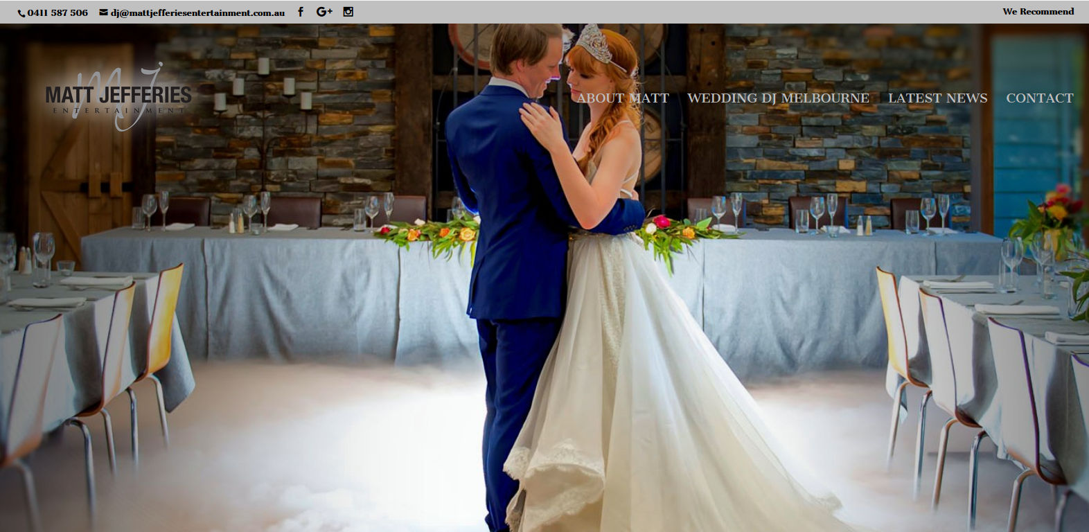 matt jefferies melbourne wedding dj website