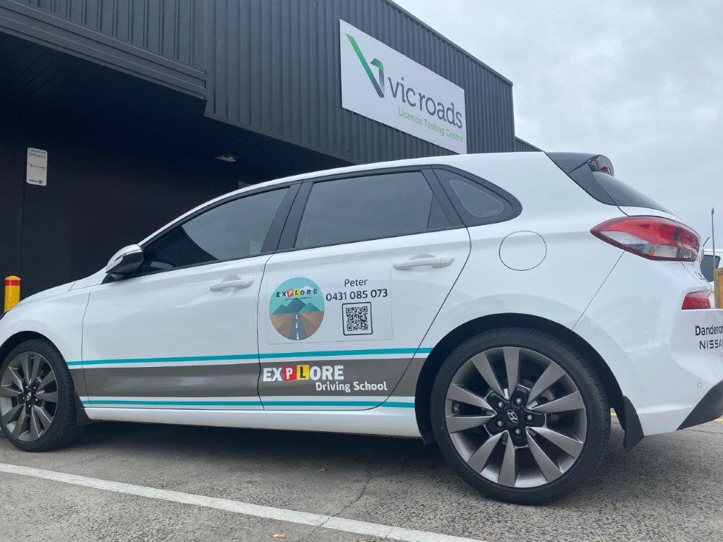 Explore Driving Logo on Car A New Logo