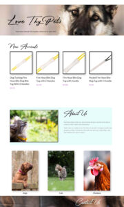 Love Thy Pets Victoria - Pet Products Website Design