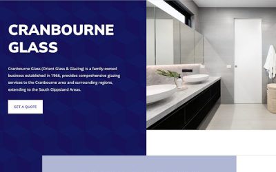 Cranbourne Glass – Brochure Website Design